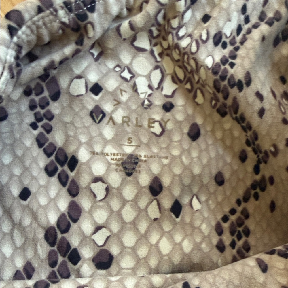 Varley Snakeskin Print Leggings Activewear Small - Picture 3 of 4